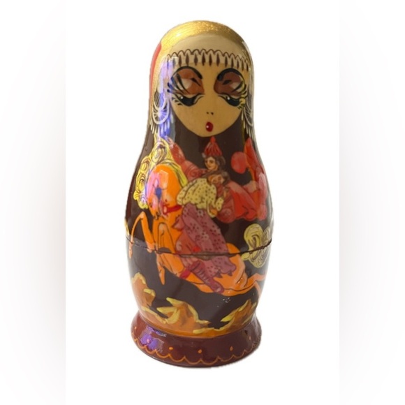 VTG RARE Trad. Russian Sergiev Posad Matryoshka Babushka Nesting Dolls 7pc - Picture 2 of 14